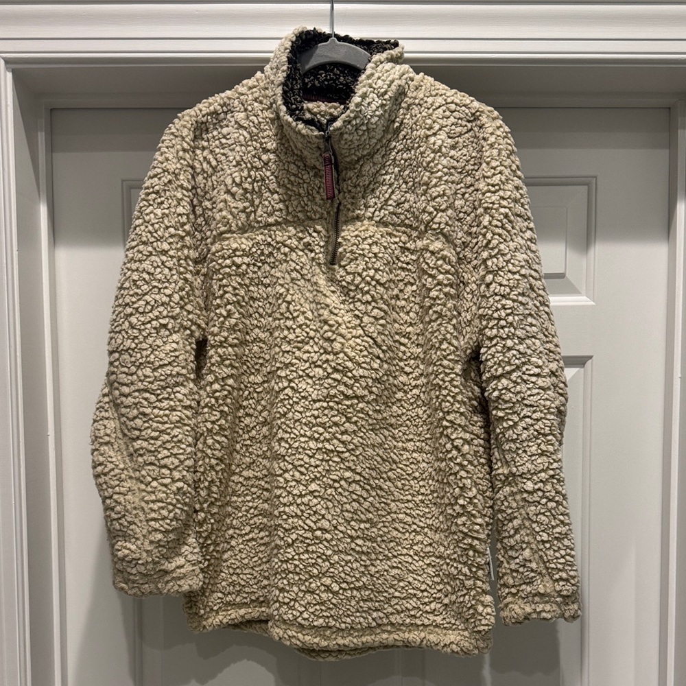 Women's Cream Sherpa Jacket
